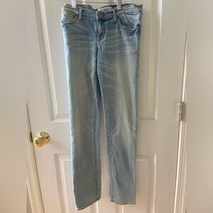 Light wash straight leg jeans